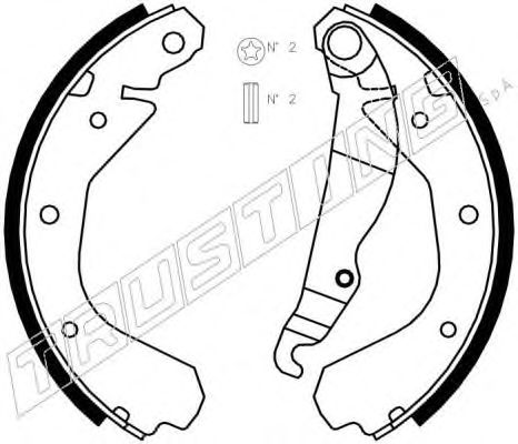 Тормозные колодки TRUSTING 073.164