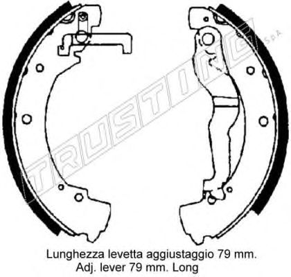 Тормозные колодки TRUSTING 124.285