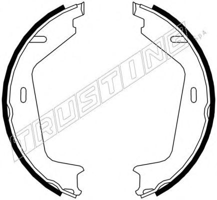 Тормозные колодки ручника TRUSTING 127.273