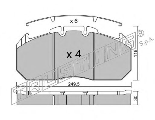 Гальмівні колодки TRUSTING 603.0