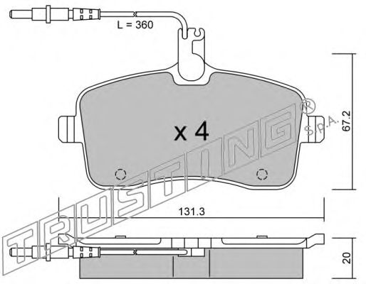 Тормозные колодки TRUSTING 616.0