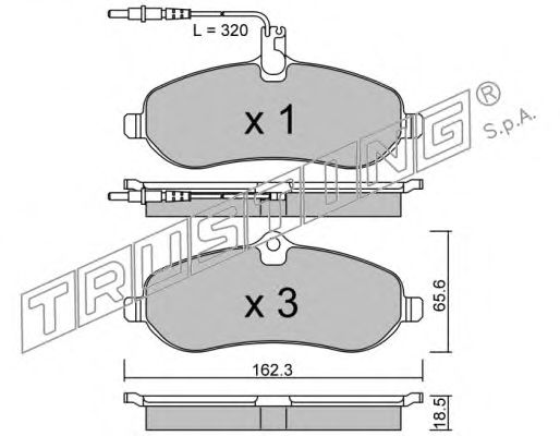 Тормозные колодки TRUSTING 723.0