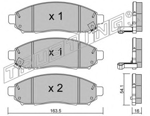 Тормозные колодки TRUSTING 759.0