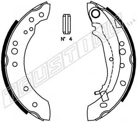 Тормозные колодки TRUSTING 064.178