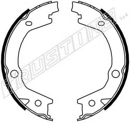 Тормозные колодки ручника TRUSTING 046.220