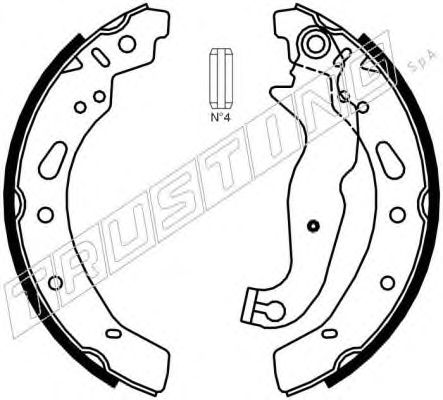 Тормозные колодки TRUSTING 040.161