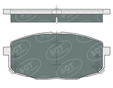 Гальмівні колодки SCT Germany SP 374