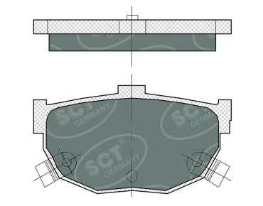 Тормозные колодки SCT Germany SP 386