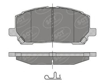 Тормозные колодки SCT Germany SP 399
