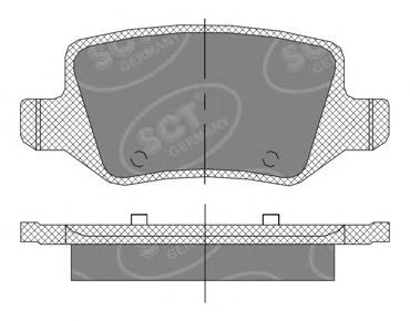 Тормозные колодки SCT Germany SP 410