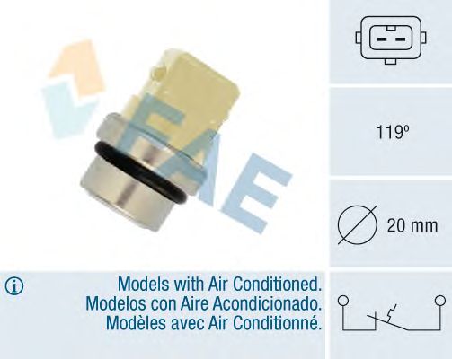 Датчик температуры охлаждающей жидкости FAE 35310