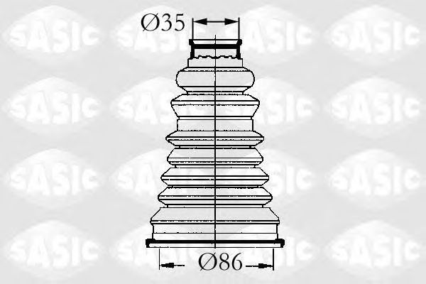 Комплект пыльника ШРУСа SASIC 4003432