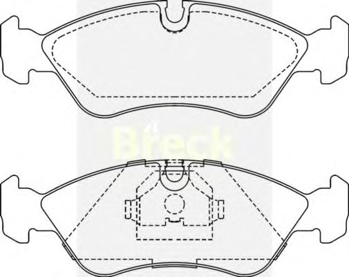 Тормозные колодки BRECK 21190 00 701 00
