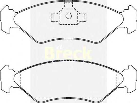 Тормозные колодки BRECK 21202 00 702 00