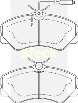 Тормозные колодки BRECK 21205 00 703 10