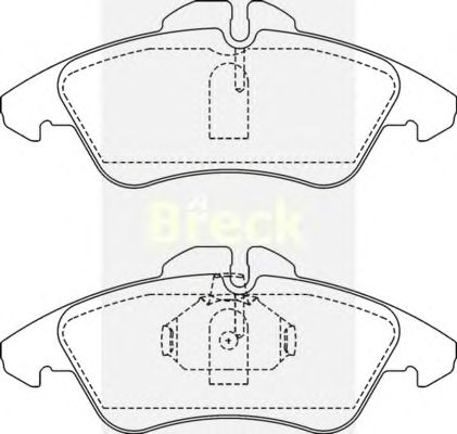 Тормозные колодки BRECK 21576 00 703 10