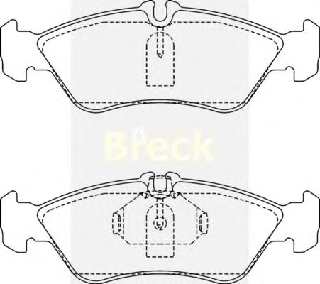 Тормозные колодки BRECK 21592 00 705 10