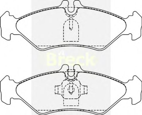 Тормозные колодки BRECK 21621 00 705 10