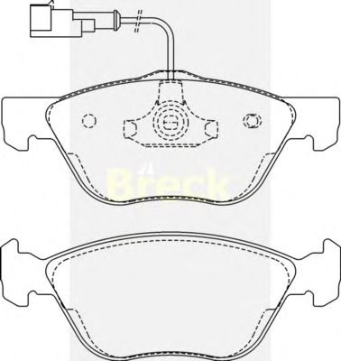 Тормозные колодки BRECK 21636 00 701 10