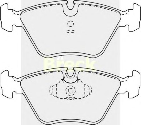 Тормозные колодки BRECK 21677 00 701 00