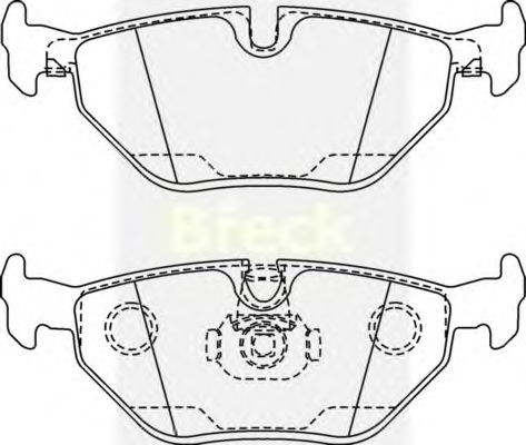 Тормозные колодки BRECK 21691 00 702 00