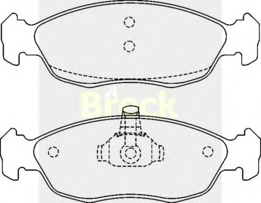Тормозные колодки BRECK 21827 00 702 00
