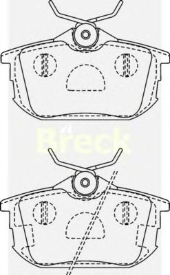 Тормозные колодки BRECK 21861 00 704 10