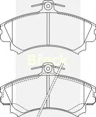 Тормозные колодки BRECK 21920 00 701 10