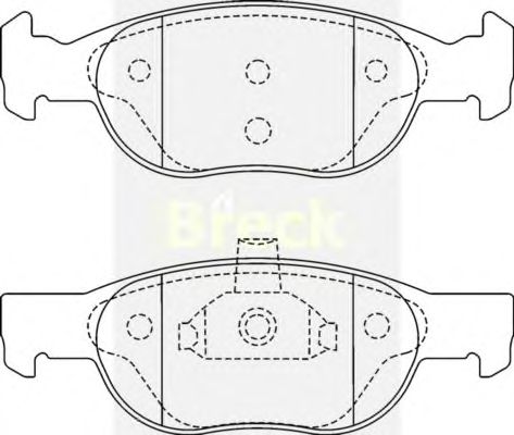 Тормозные колодки BRECK 21930 00