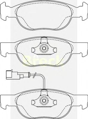 Тормозные колодки BRECK 21930 00 702 10