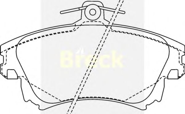 Тормозные колодки BRECK 21983 00 701 10