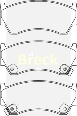 Тормозные колодки BRECK 23004 00 701 10