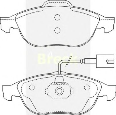 Тормозные колодки BRECK 23141 00 701 10