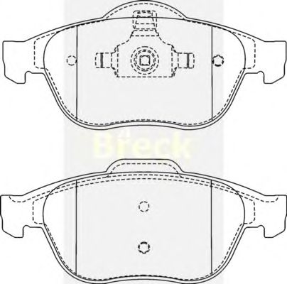 Тормозные колодки BRECK 23248 00 701 00