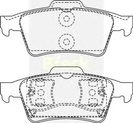 Тормозные колодки BRECK 23482 00 702 00