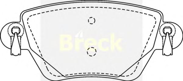 Тормозные колодки BRECK 23557 00 704 10