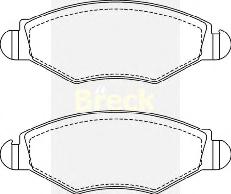 Тормозные колодки BRECK 23597 00 702 10