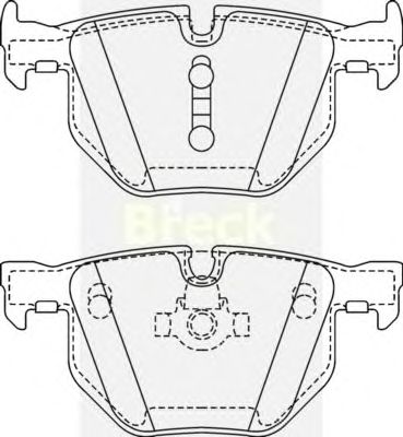 Тормозные колодки BRECK 23732 00 702 00