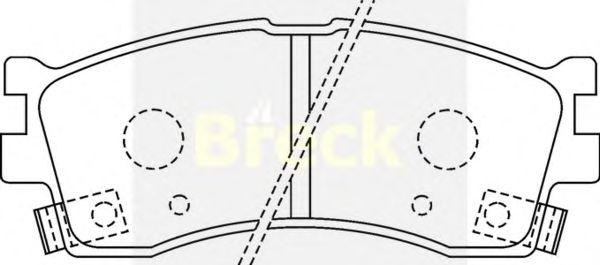 Тормозные колодки BRECK 23873 00 501 10