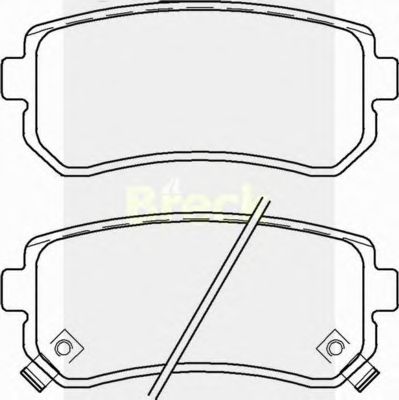 Тормозные колодки BRECK 24320 00 704 10