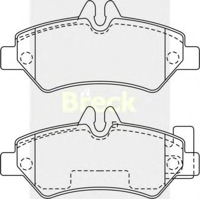 Тормозные колодки BRECK 29190 00 703 10