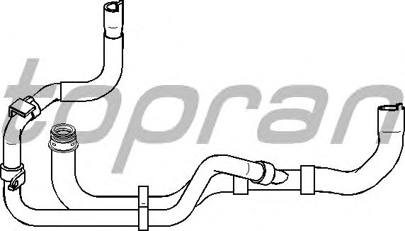 Шланг радиатора TOPRAN 721 834