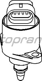 Поворотная заслонка, подвод воздуха TOPRAN 721 464