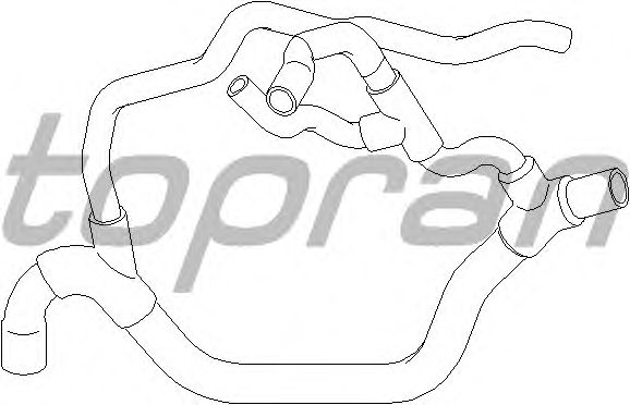 Шланг радиатора TOPRAN 700 509