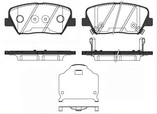 Тормозные колодки REMSA 1412.02