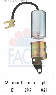 Конденсатор зажигания FACET 0.0267