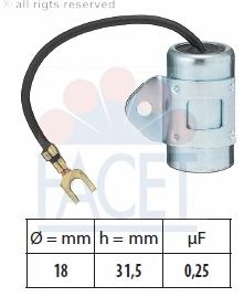 Конденсатор зажигания FACET 0.0912