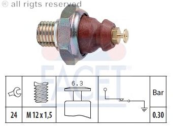 Датчик давления масла FACET 7.0052
