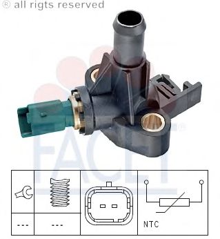 Датчик температуры охлаждающей жидкости (ДТОЖ) FACET 7.3318