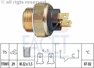 Датчик включения вентилятора FACET 7.5017